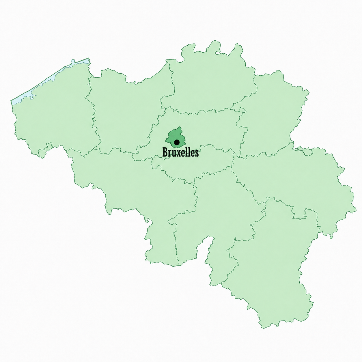 Carte de Belgique