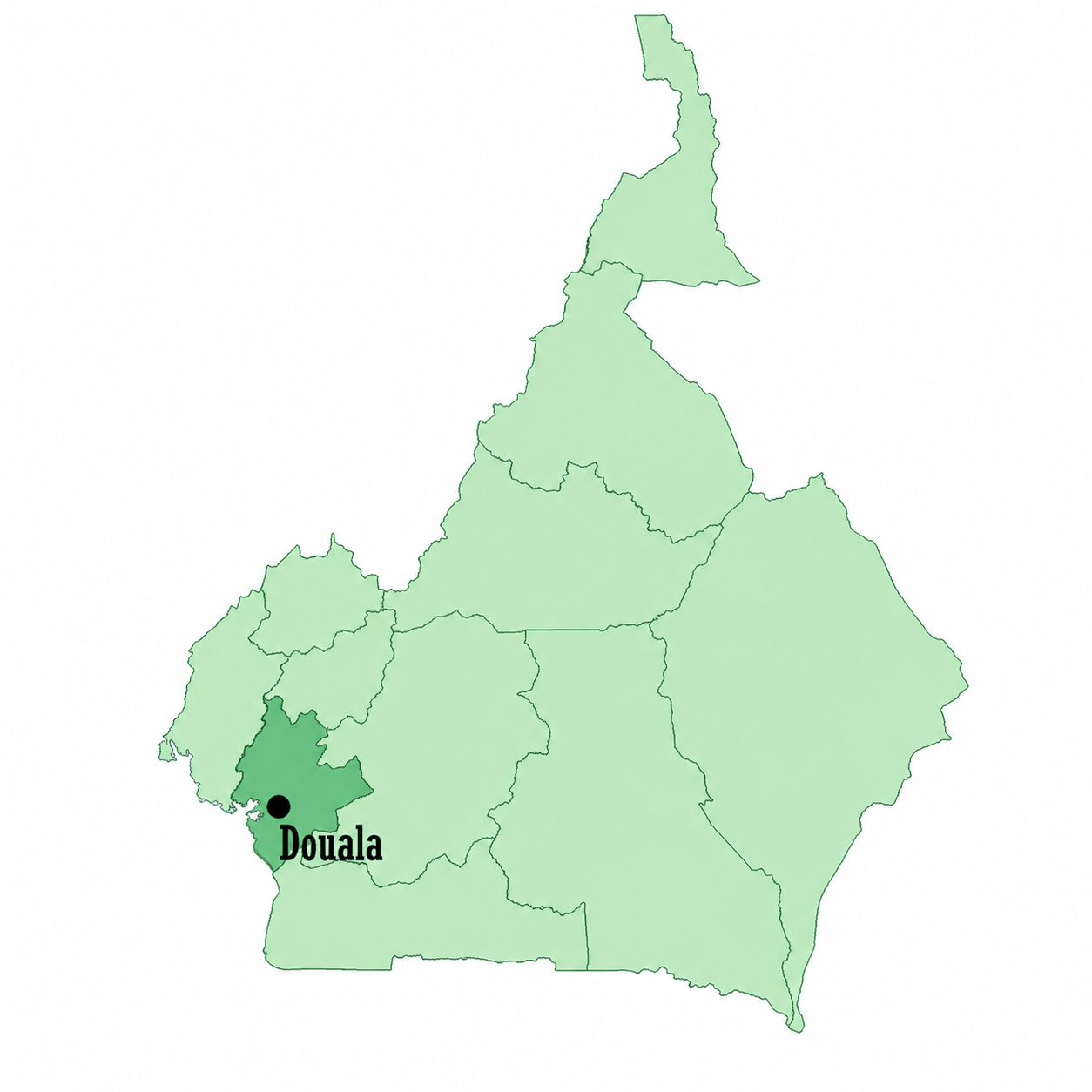 Carte de Cameroun