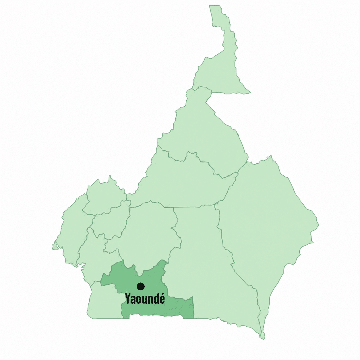 Carte de Cameroun
